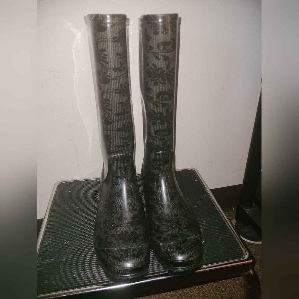 Leather Rain Boots